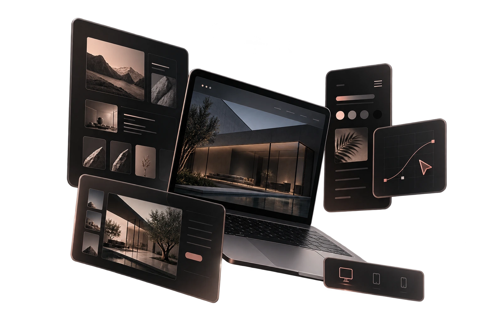 Website design mockup